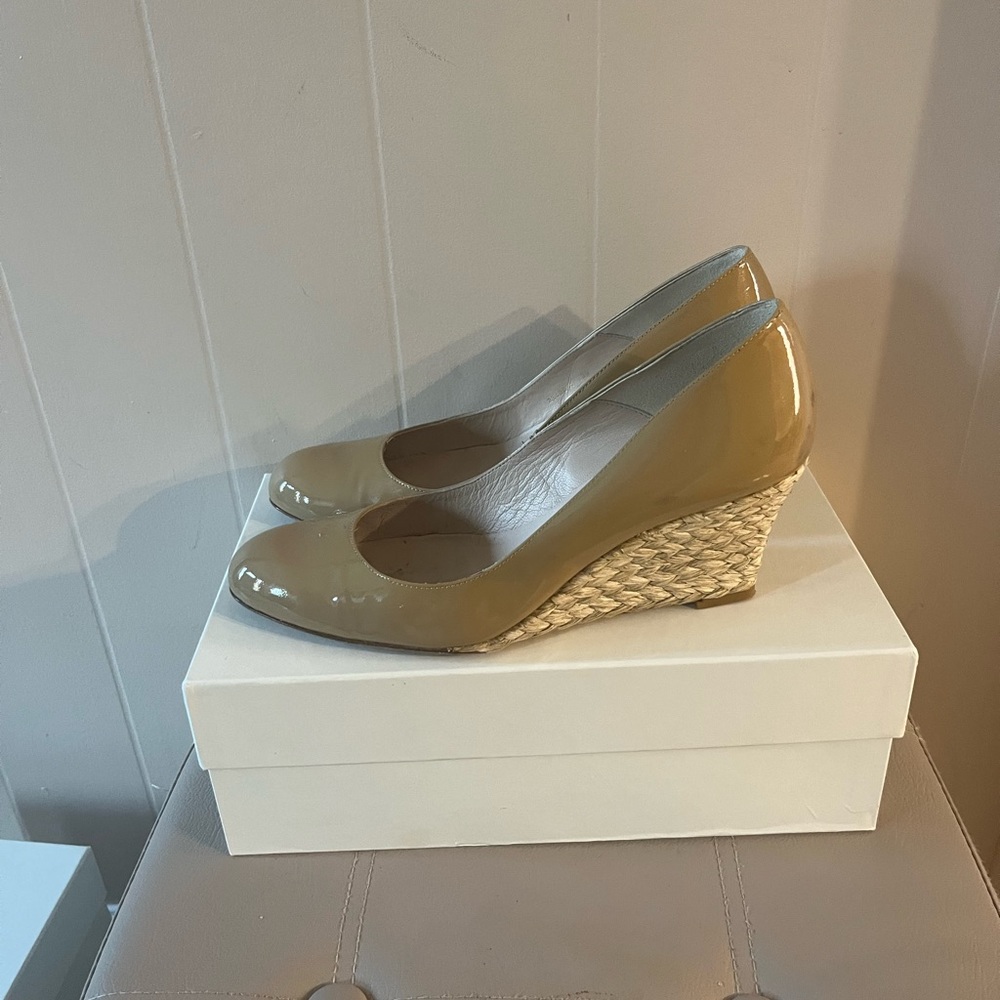 LK Bennett Zella Wedges In Taupe
